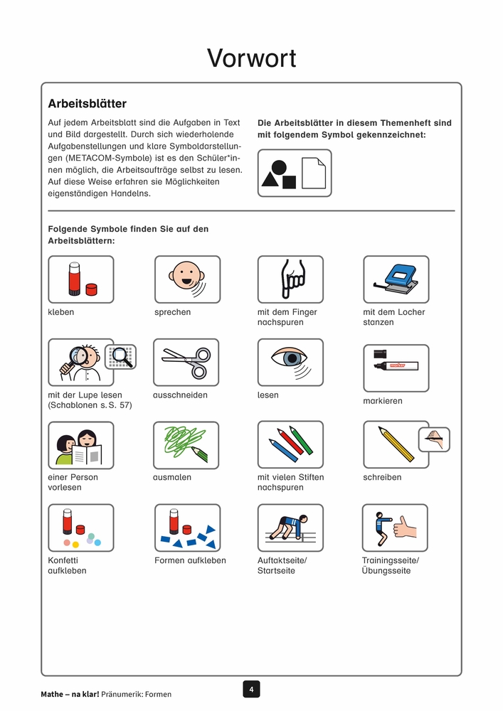 Mathe - na klar! Pränumerik: Formen