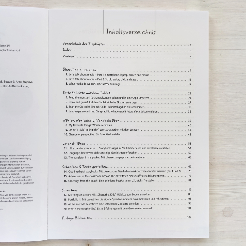 20 x Englisch digital unterstützt für 45 Minuten – Klasse 3/4 20 x Englisch digital unterstützt für 45 Minuten – Klasse 3/4