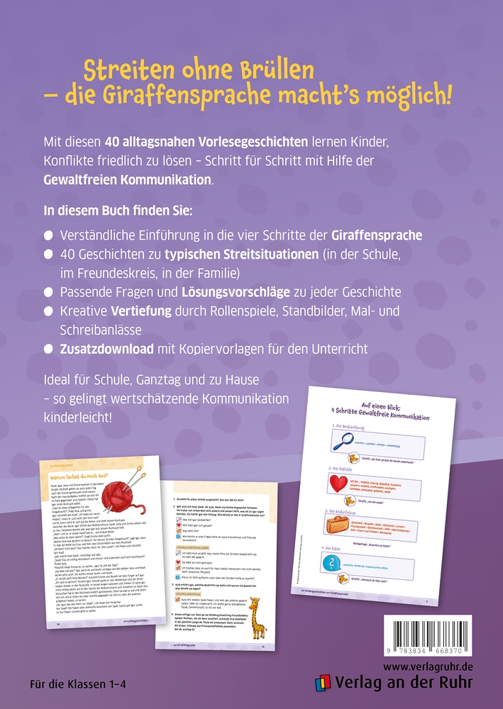 40 Vorlesegeschichten zur Giraffensprache, ab 6 Jahre