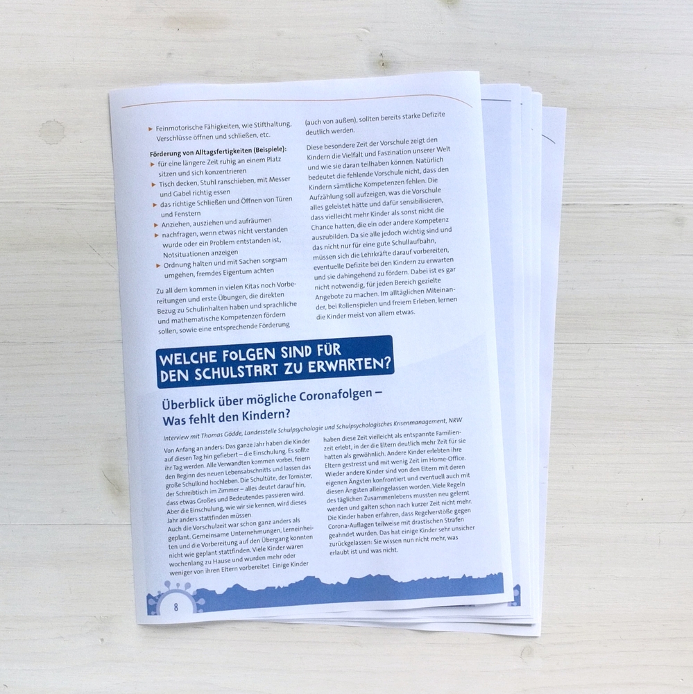 Schulstart in Corona-Zeiten Schulstart in Corona-Zeiten
