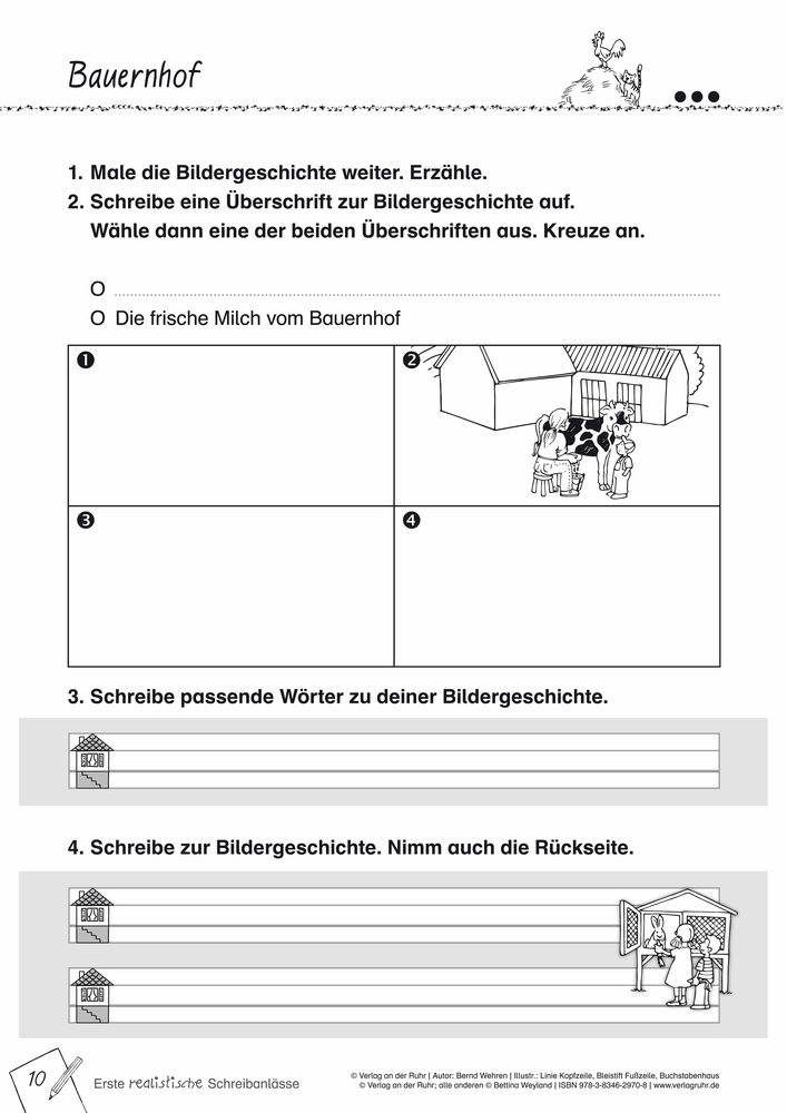 Bilder erzählen Geschichten – Erste realistische Schreibanlässe