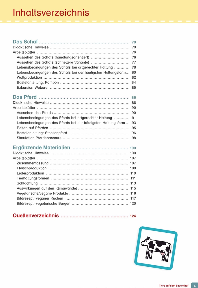 Tiere auf dem Bauernhof