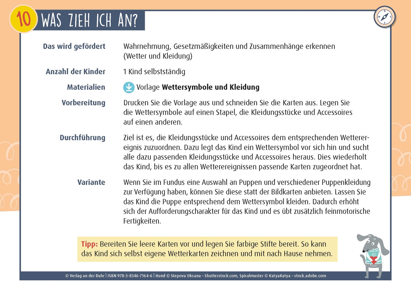 Alltagskompetenzen - Aktionstabletts für Vorschulkinder