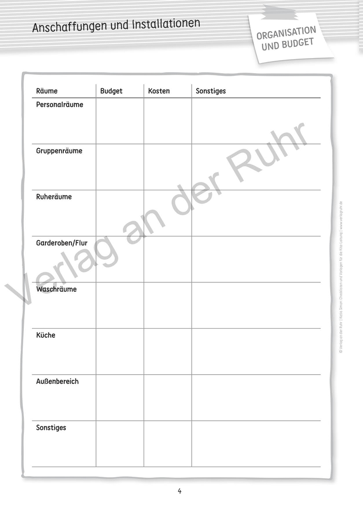 Checklisten und Vorlagen für die Kita-Leitung