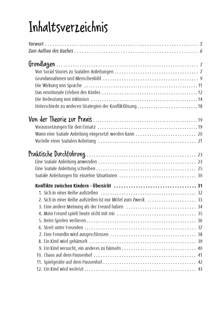 Konflikte lösen mit Social Stories