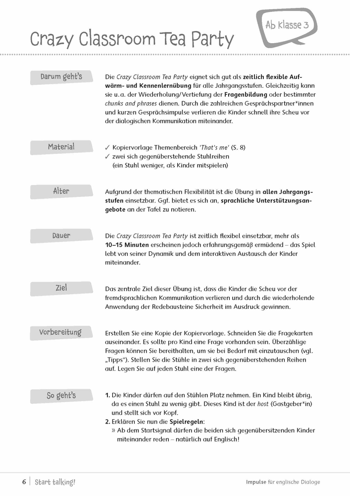 Start talking! Impulse für englische Dialoge
