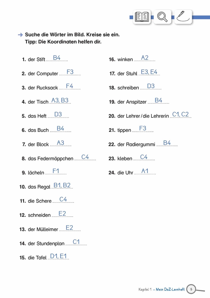 Mein DaZ-Lernheft – Mit Wimmelbildern Wortschatz und Grammatik üben