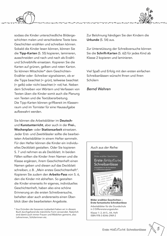 Bilder erzählen Geschichten – Erste realistische Schreibanlässe