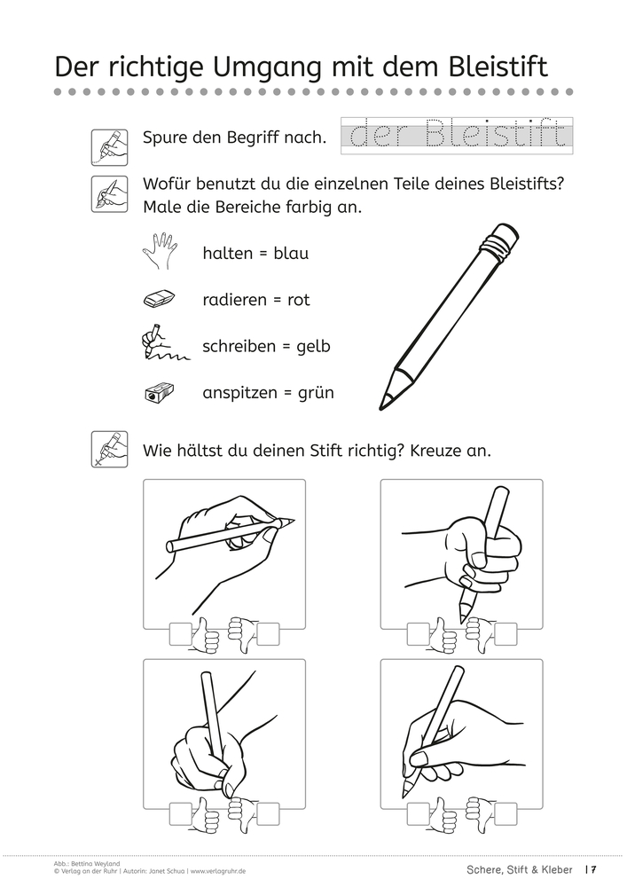 Schere, Stift und Kleber –  spielerisch die Feinmotorik fördern