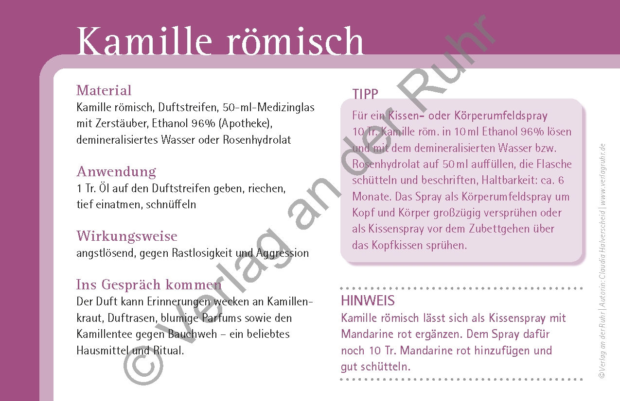 Aromapflege für Menschen mit Demenz Aromapflege für Menschen mit Demenz