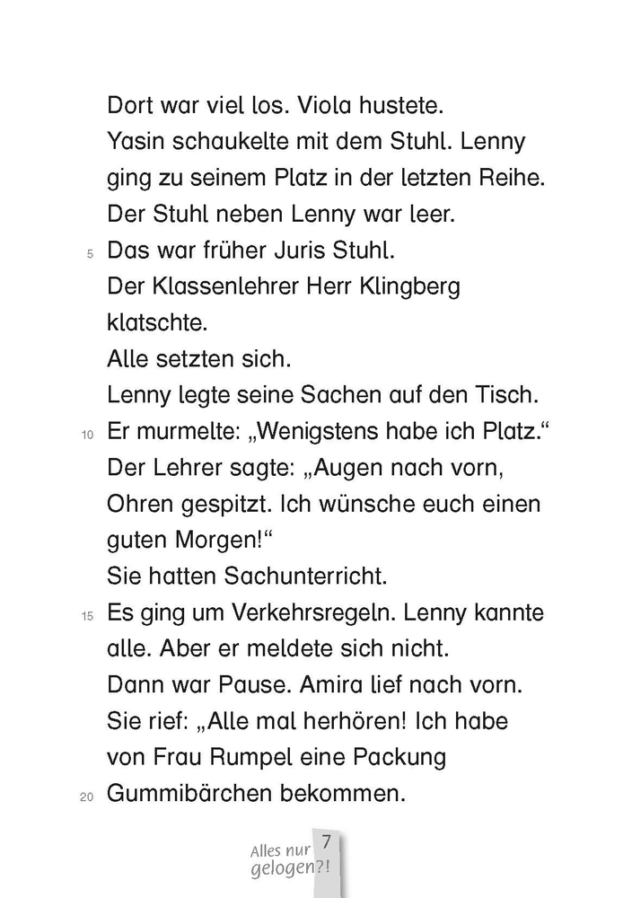 Alles nur gelogen?! – Lesestufe 1