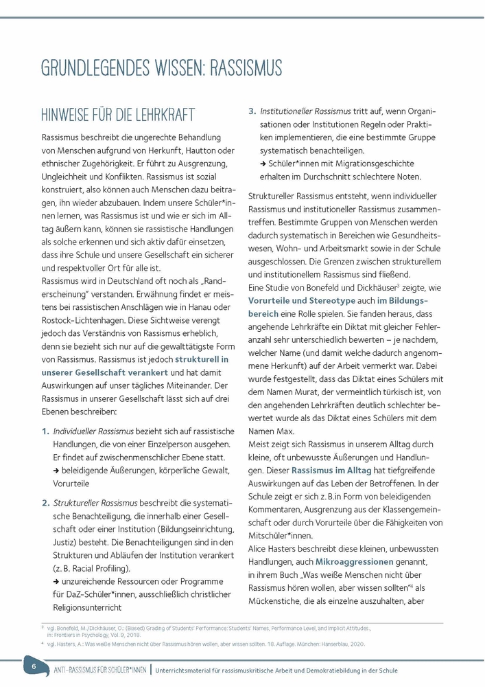 Anti-Rassismus für Schüler*innen