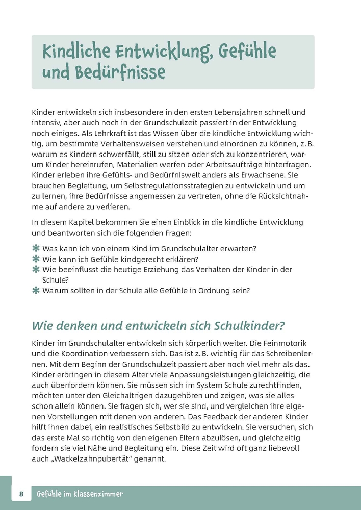 Gefühle im Klassenzimmer - Strategien für herausforderndes Verhalten und kindgerechte Kommunikation in der Grundschule
