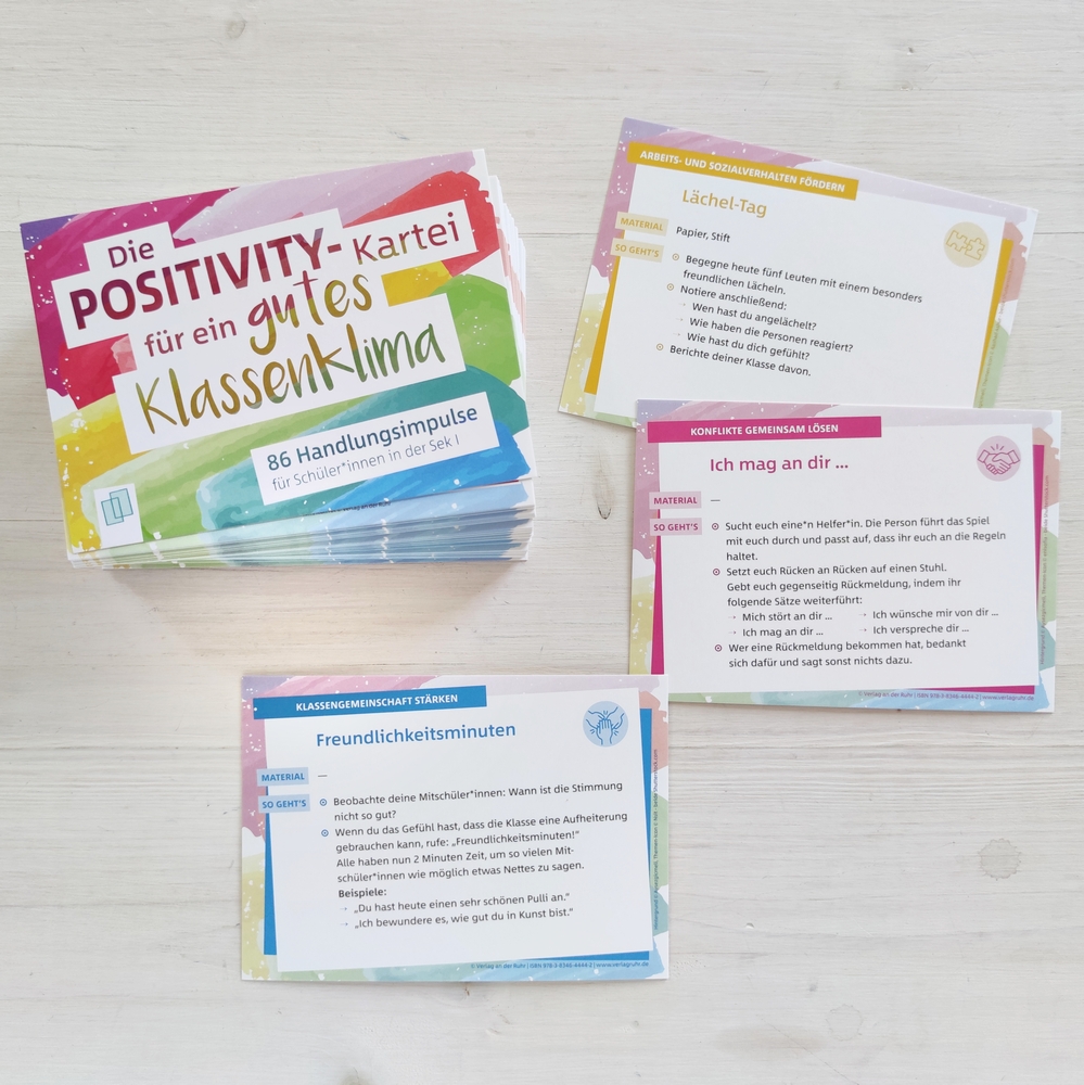 Die Positivity-Kartei für ein gutes Klassenklima