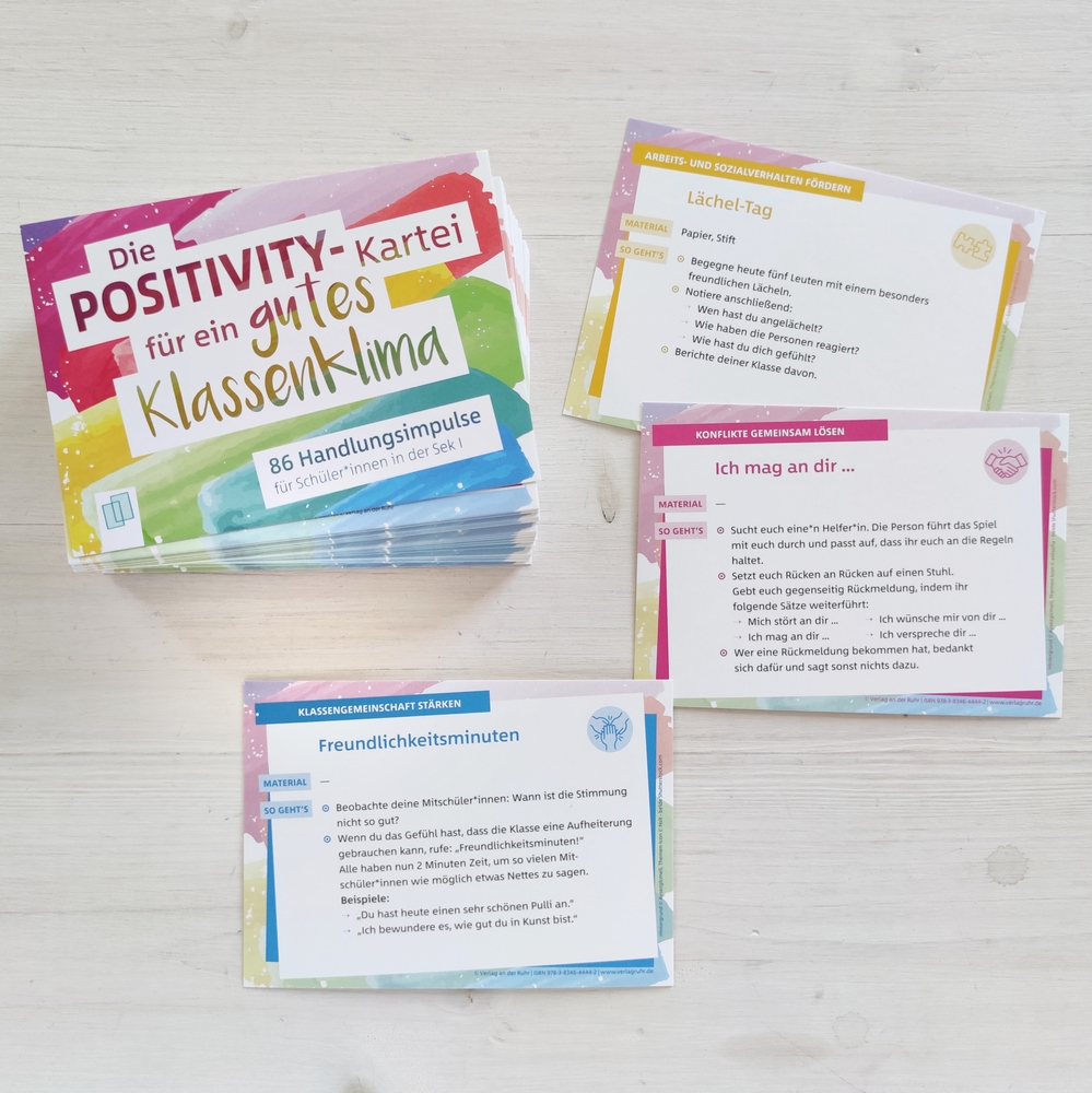 Die Positivity-Kartei für ein gutes Klassenklima Die Positivity-Kartei für ein gutes Klassenklima