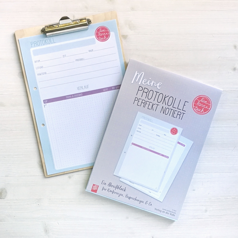 Meine Protokolle perfekt notiert Meine Protokolle perfekt notiert