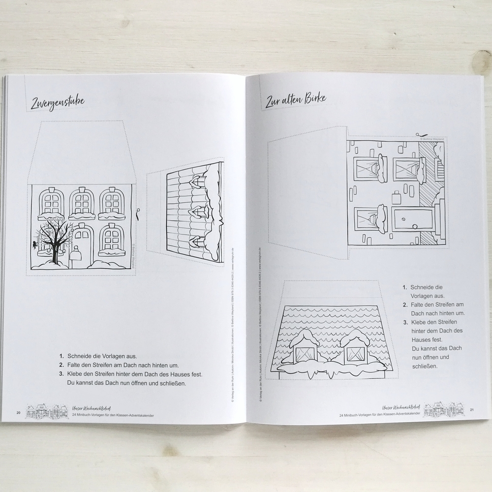 Unser Weihnachtsdorf: 24 Minibuch-Vorlagen für den Klassen-Adventskalender Unser Weihnachtsdorf: 24 Minibuch-Vorlagen für den Klassen-Adventskalender
