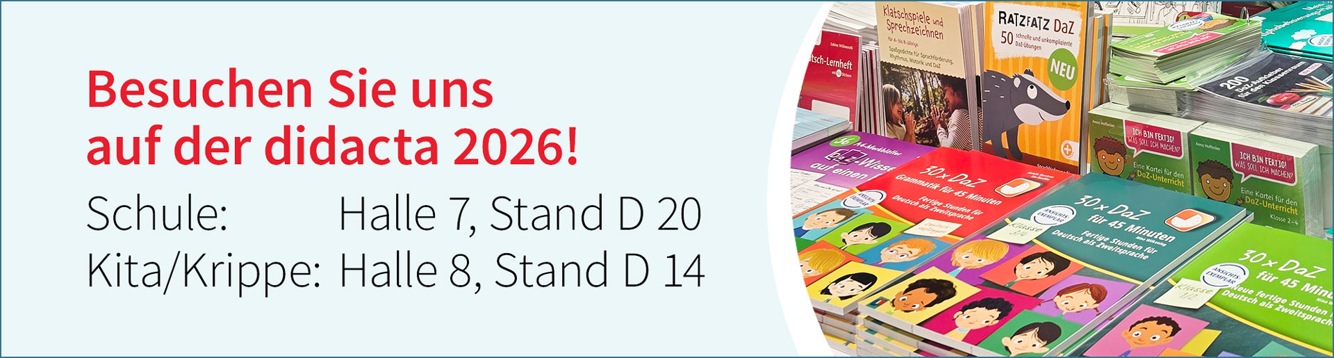 Besuchen Sie uns auf der Didacta 2026!