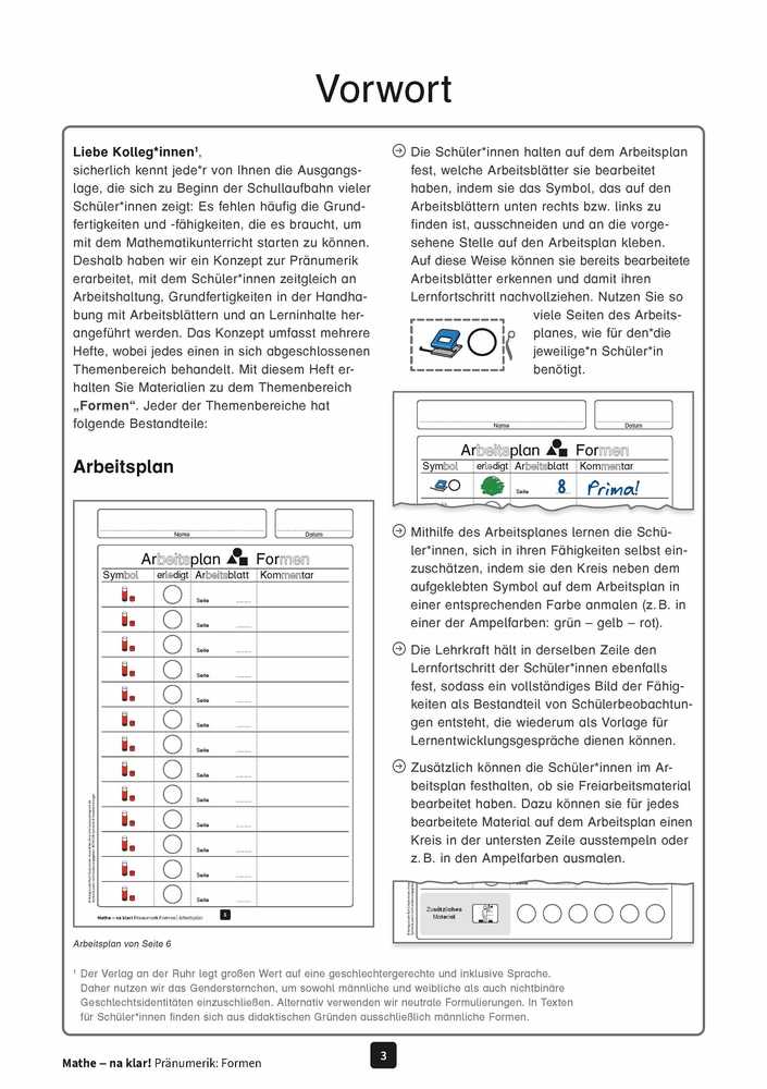 Mathe - na klar! Pränumerik: Formen