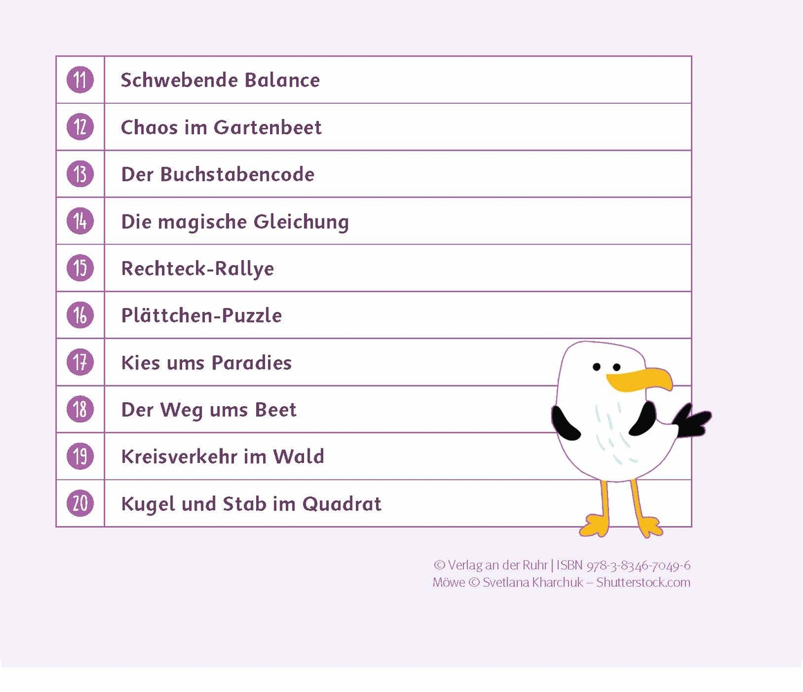 20 interaktive Knobelaufgaben - ab Klasse 3