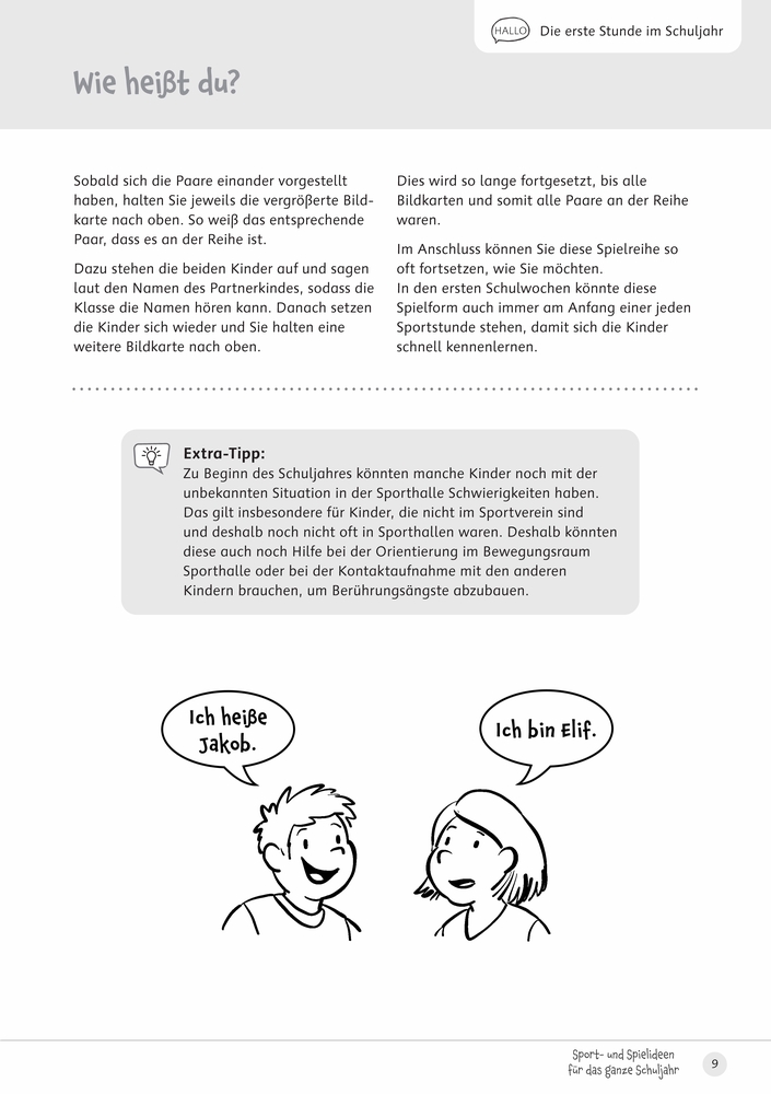 Sport- und Spielideen für das ganze Schuljahr