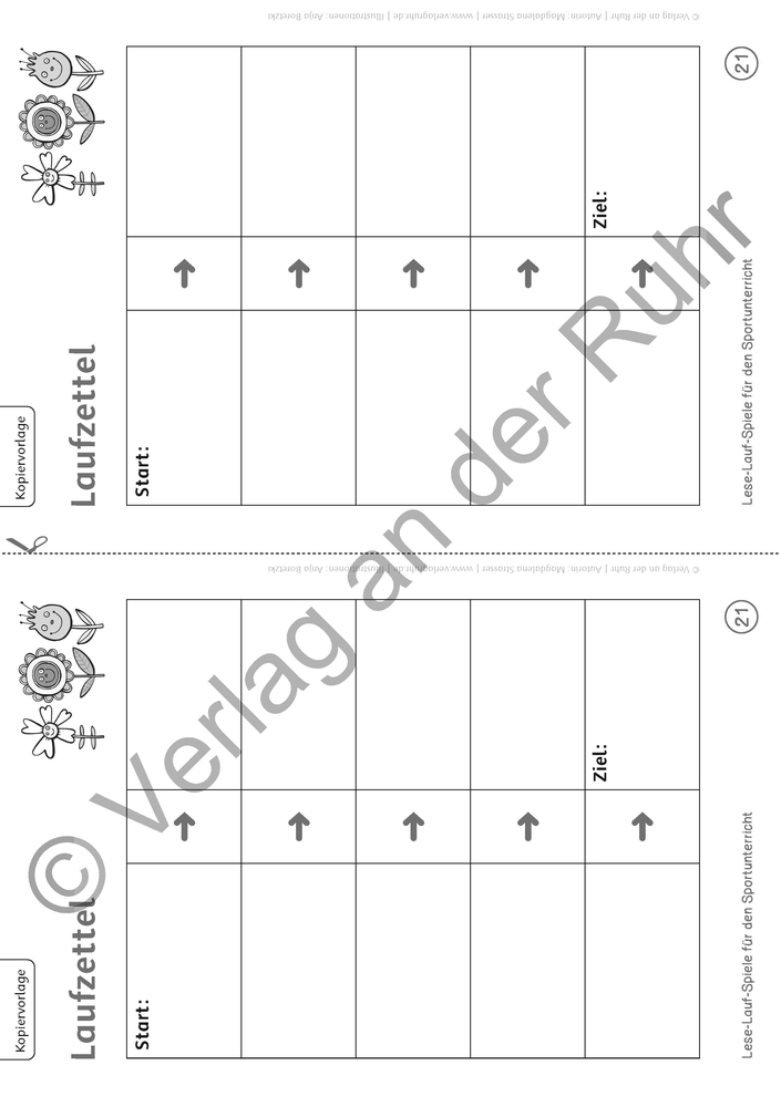 Lese-Lauf-Spiele für den Sportunterricht – Klasse 2 – 4 Lese-Lauf-Spiele für den Sportunterricht – Klasse 2 – 4