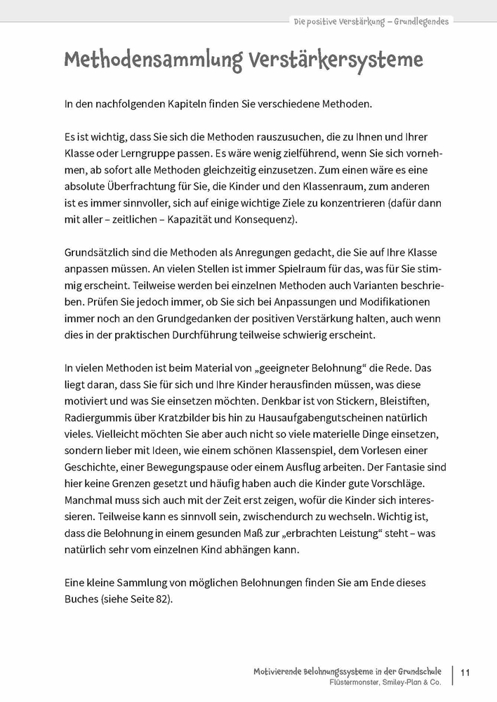 Motivierende Belohnungssysteme in der Grundschule