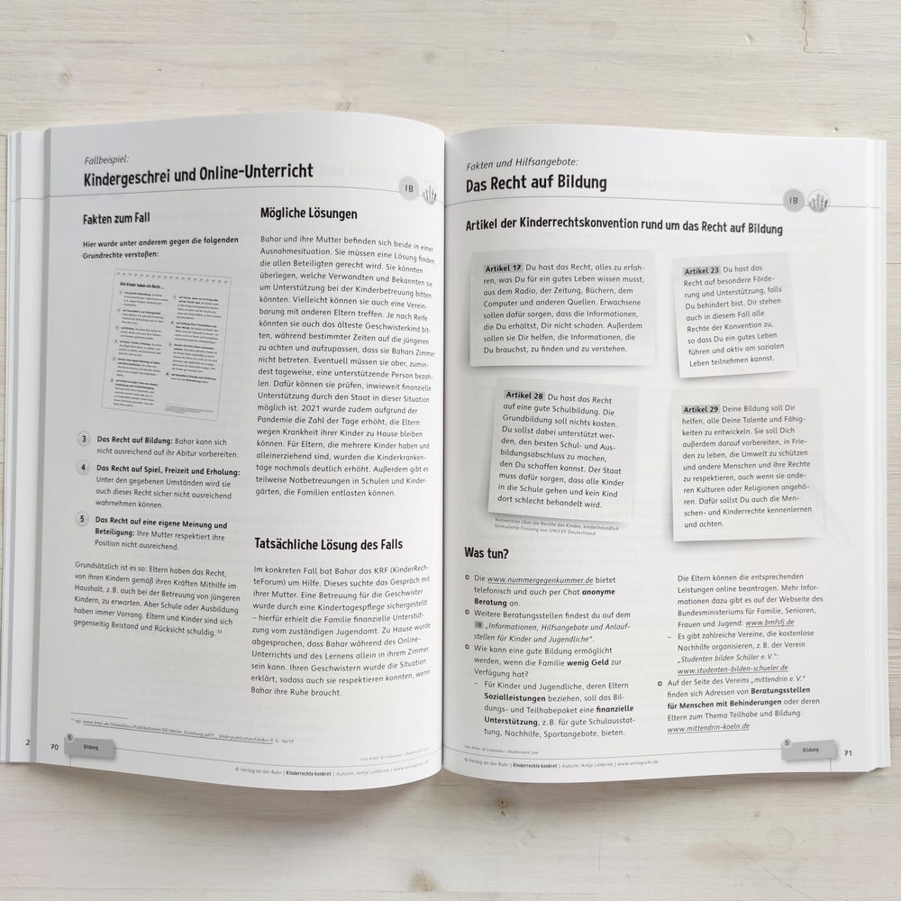 Kinderrechte konkret Kinderrechte konkret