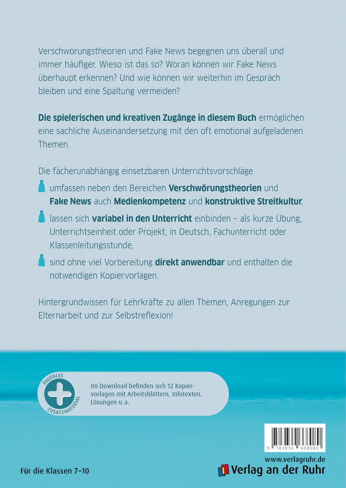 Verschwörungstheorien erkennen, Fake News aufdecken, Stellung beziehen​​