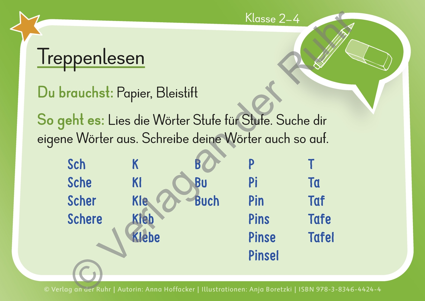 Eine Kartei für den DaZ-Unterricht – Klasse 2-4 Eine Kartei für den DaZ-Unterricht – Klasse 2-4