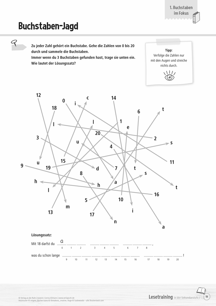 Lesetraining in der Sekundarstufe I