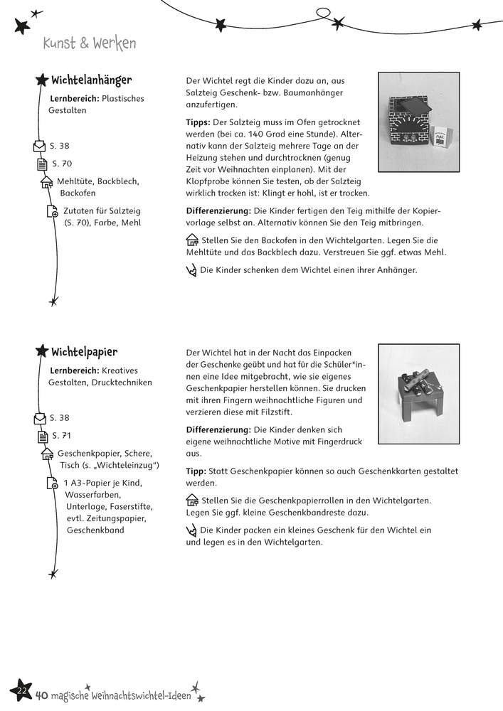 40 magische Weihnachtswichtel-Ideen, Klasse 1/2