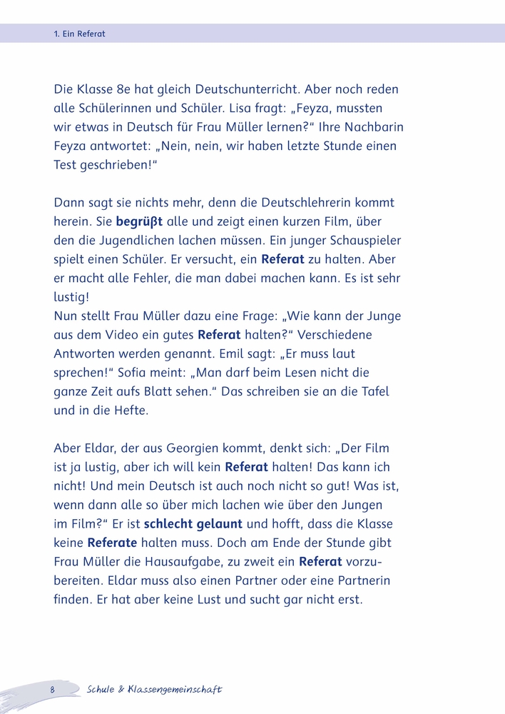 Schule & Klassengemeinschaft