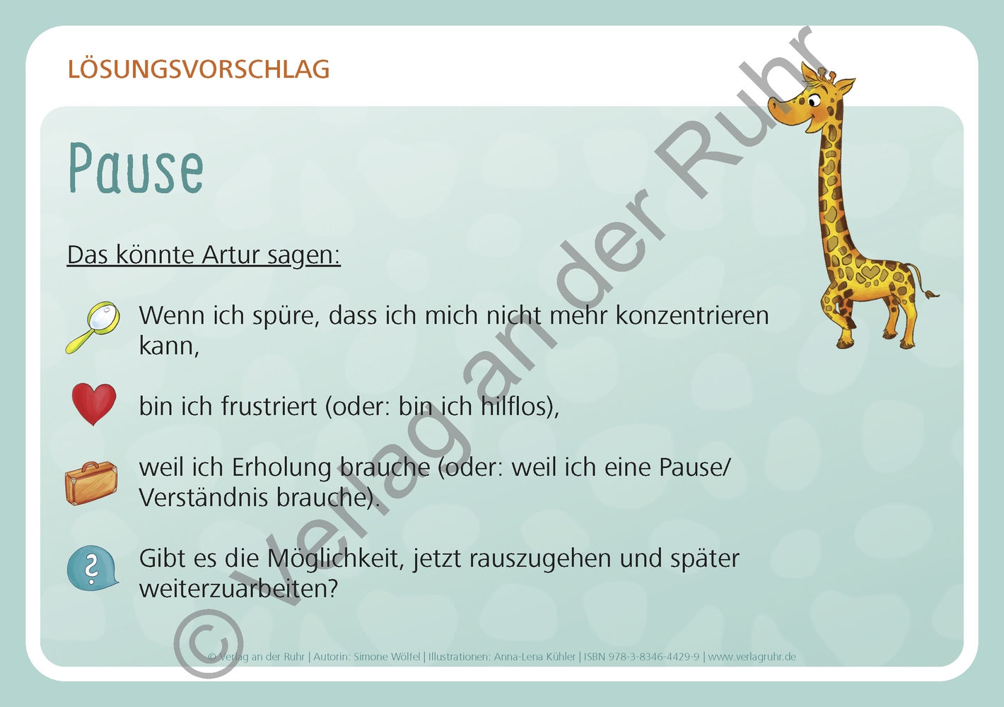 Unsere Giraffen-Kartei – Kinder üben selbstständig gewaltfreie Kommunikation mit der Giraffensprache Unsere Giraffen-Kartei – Kinder üben selbstständig gewaltfreie Kommunikation mit der Giraffensprache