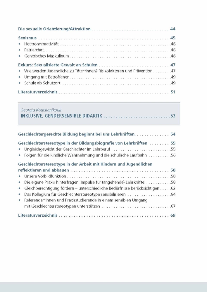 Geschlechtersensible Pädagogik für Lehrkräfte
