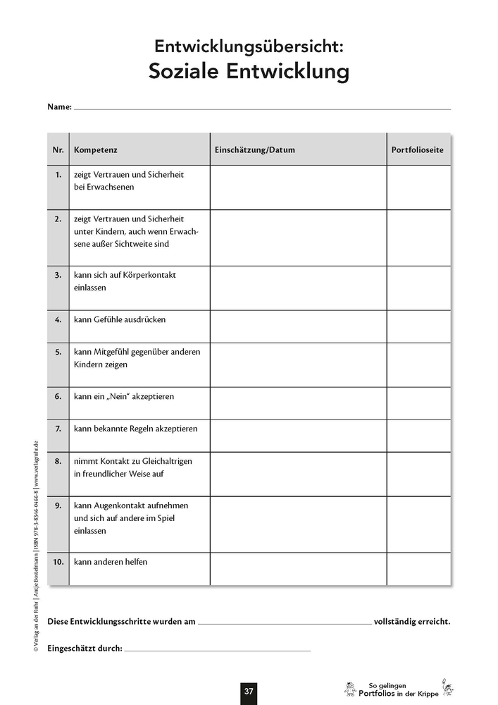 So gelingen Portfolios in der Krippe