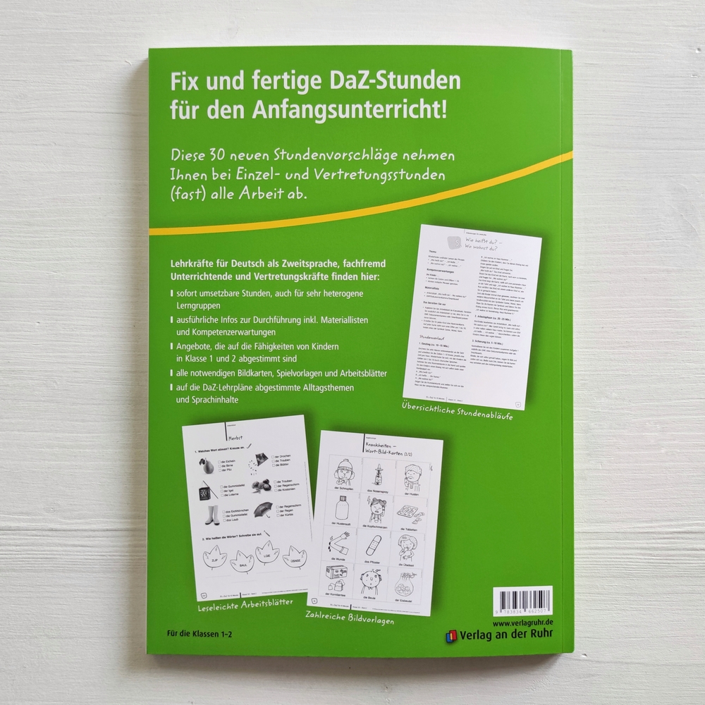 30 x DaZ für 45 Minuten – Klasse 1/2 – Band 2 30 x DaZ für 45 Minuten – Klasse 1/2 – Band 2