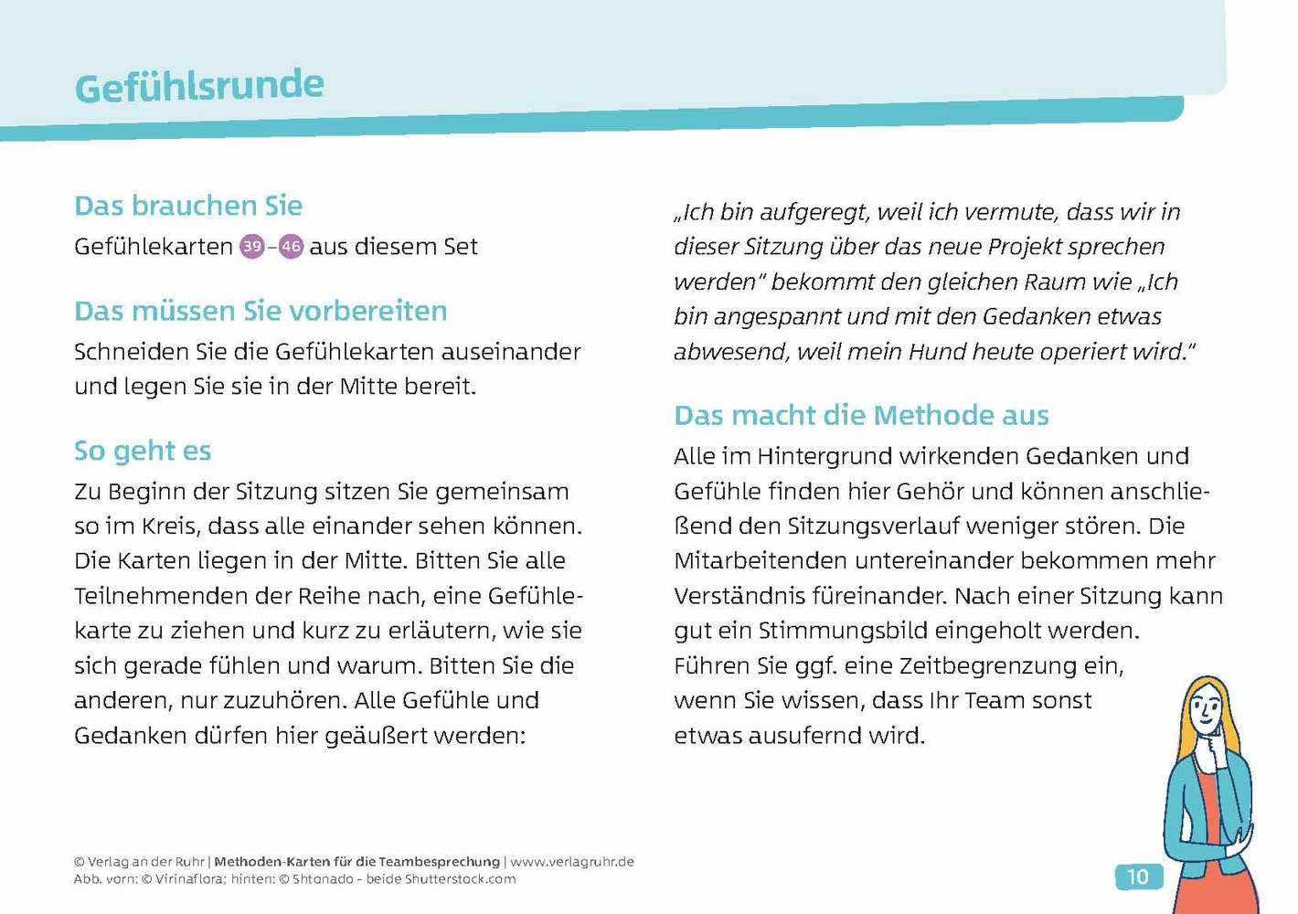 Methoden-Karten für die Teambesprechung