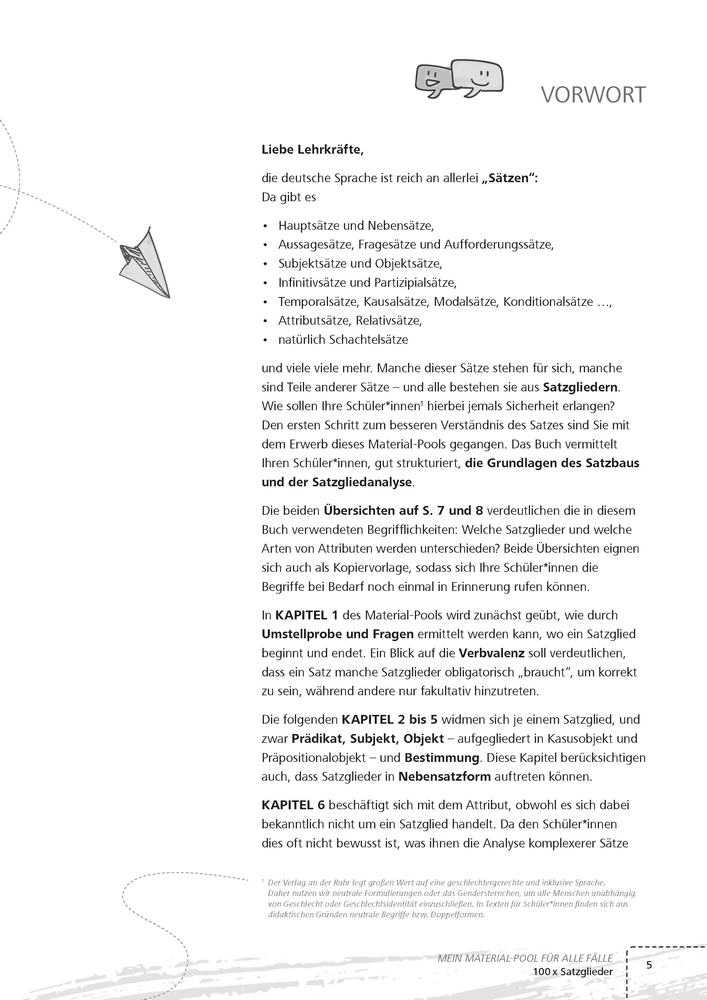 100 x Satzglieder