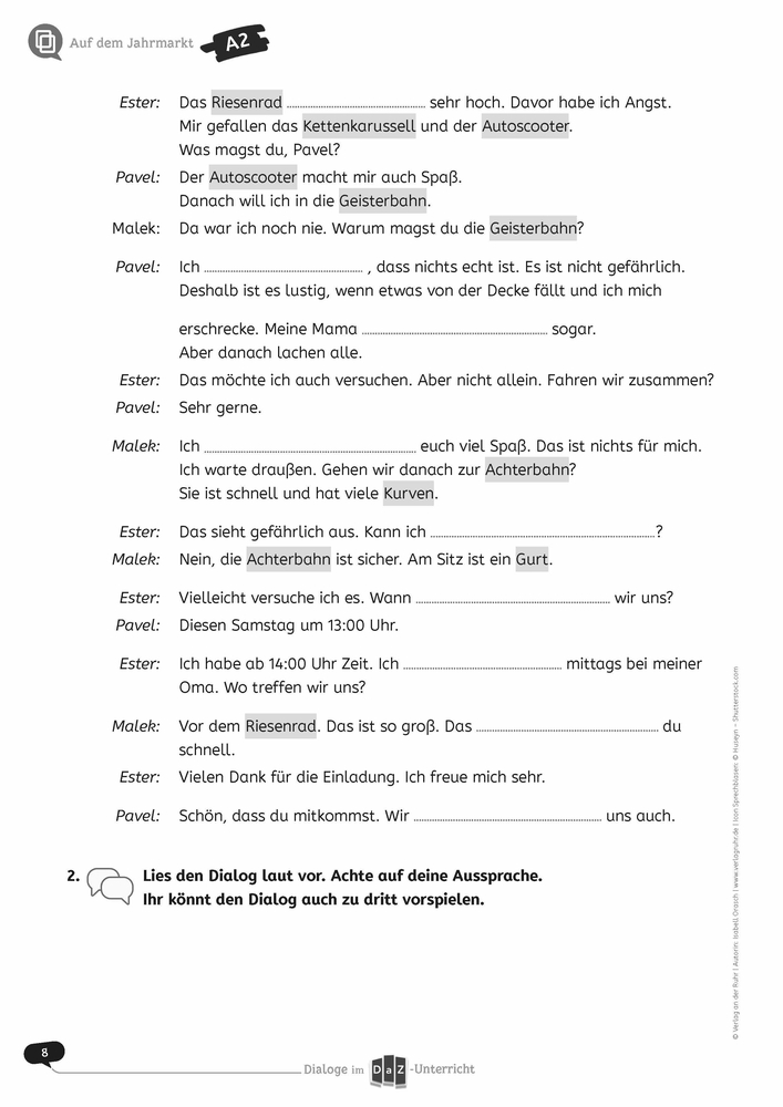 Dialoge im DaZ-Unterricht