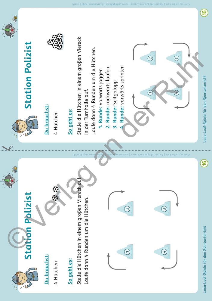 Lese-Lauf-Spiele für den Sportunterricht – Klasse 2 – 4 Lese-Lauf-Spiele für den Sportunterricht – Klasse 2 – 4