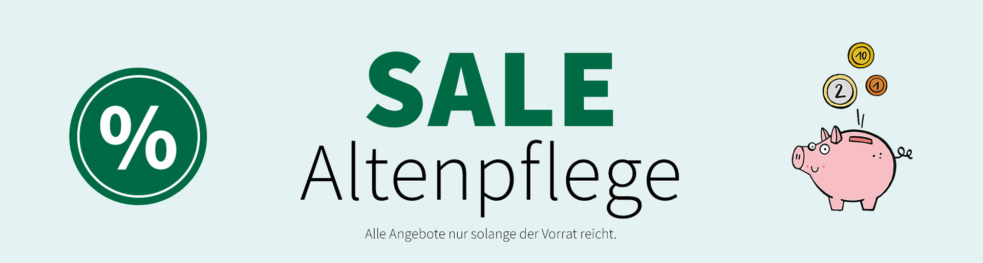 Banner Sale Altenpflege