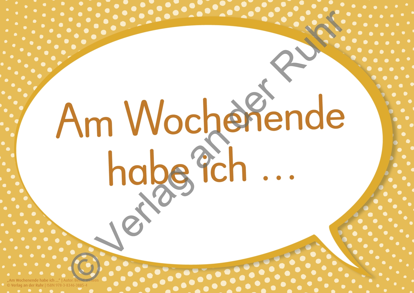 "Am Wochenende habe ich ..." 66 Bild-Impulse und Satzanfänge für den Morgenkreis "Am Wochenende habe ich ..." 66 Bild-Impulse und Satzanfänge für den Morgenkreis