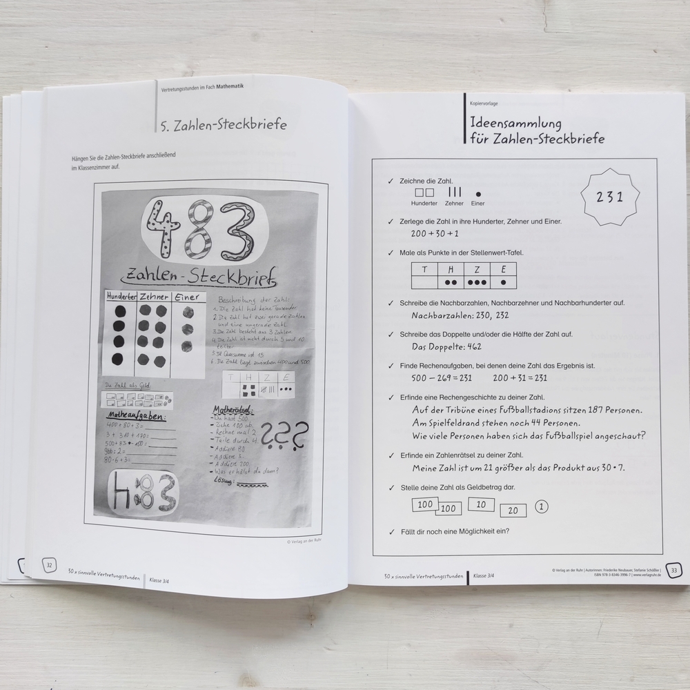 30 x sinnvolle Vertretungsstunden für 45 Minuten – Klasse 3/4 30 x sinnvolle Vertretungsstunden für 45 Minuten – Klasse 3/4