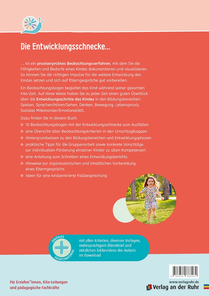 Der Beobachtungsbogen für Kita-Kinder von 3–6 Jahren mit der Entwicklungsschnecke