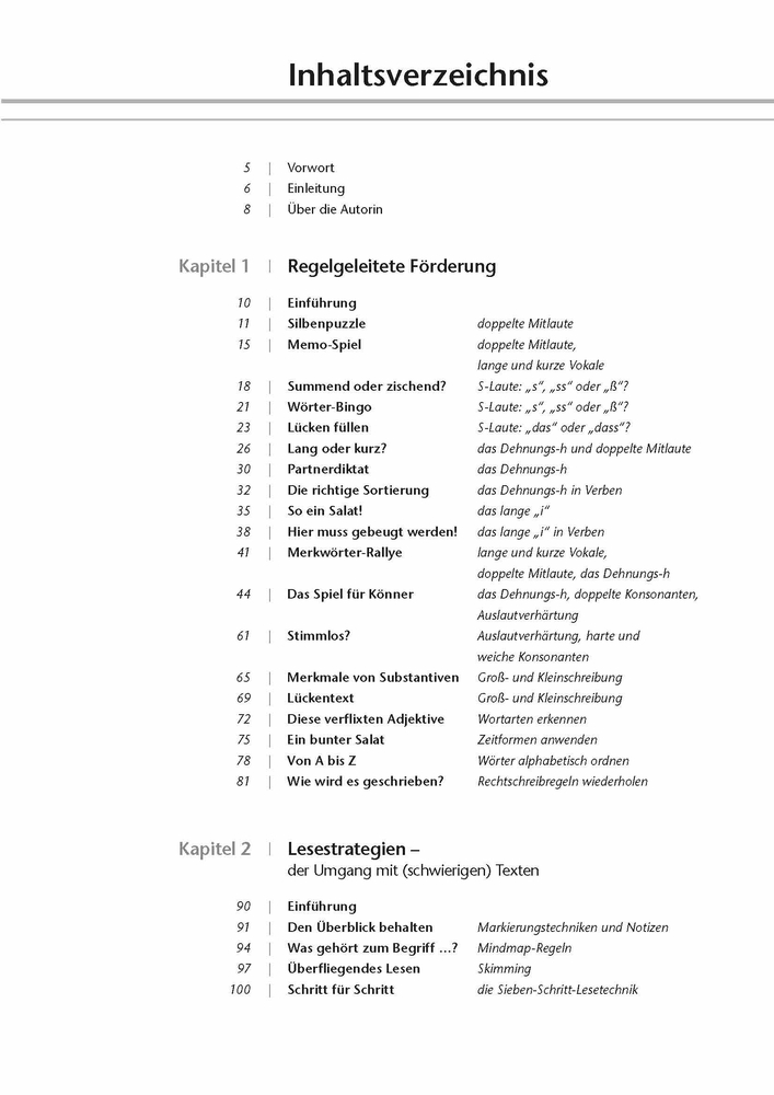 Fördermaterialien LRS