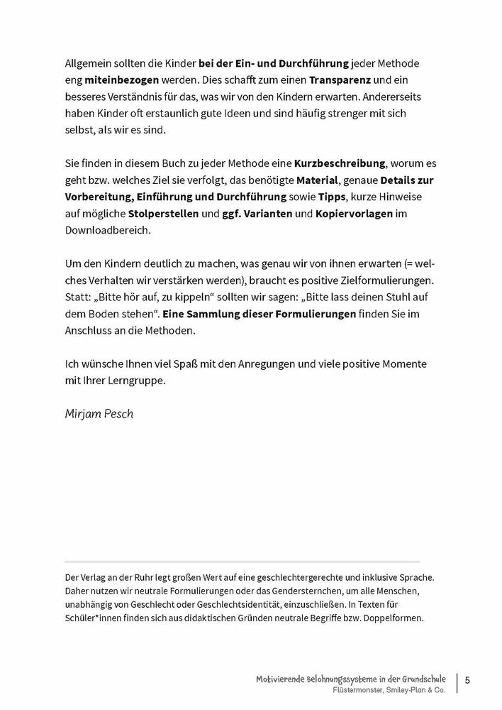 Motivierende Belohnungssysteme in der Grundschule