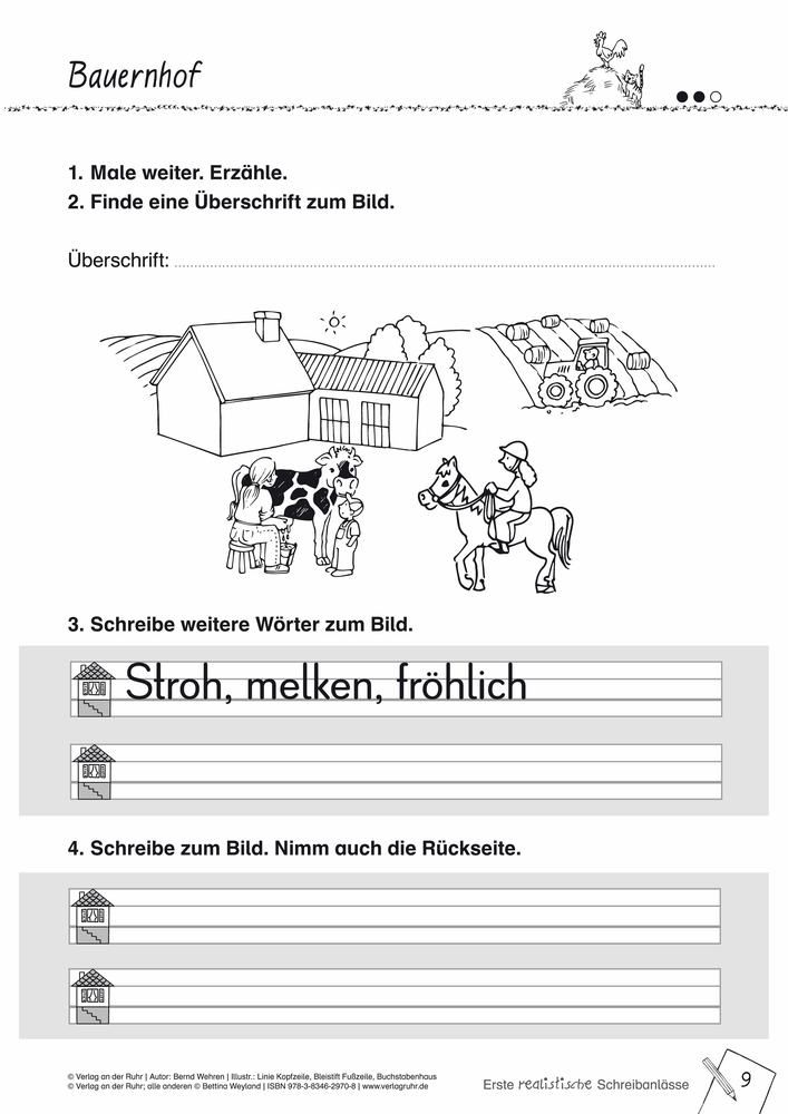 Bilder erzählen Geschichten – Erste realistische Schreibanlässe