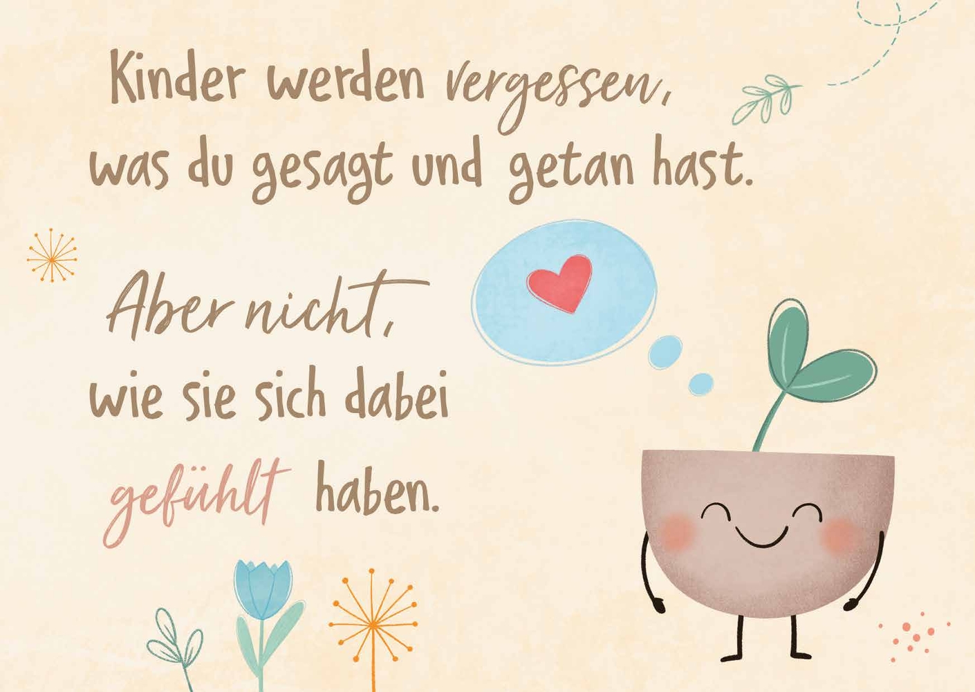 20 Postkarten für mehr Leichtigkeit im Kita-Alltag