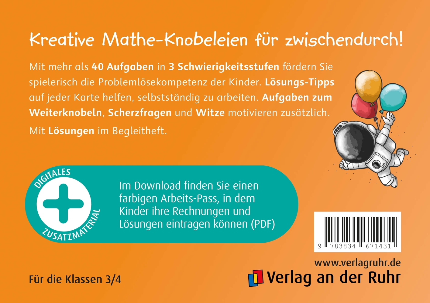 Die kleine Mathe-Knobel-Kartei – Klasse 3/4